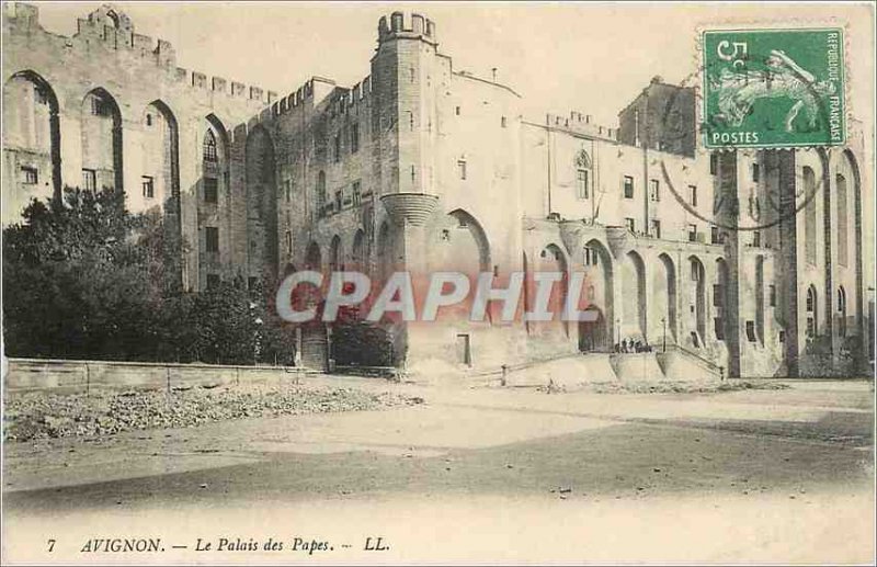 'Old Postcard Avignon The Popes'' Palace'