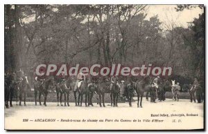 Old Postcard Arcachon Rendez Vous Hunting At Casino