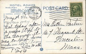 Phoenix Arizona AZ Hotel Adams c1900s-20s Postcard