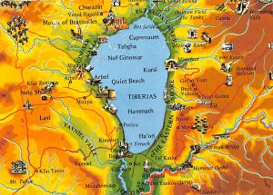 Tiberias Israel Map Tiberias Map