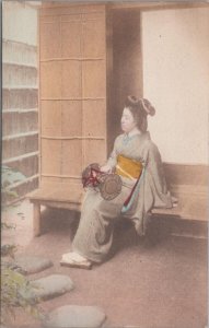 Postcard Japan Japanese Geisha? Traditional Dress