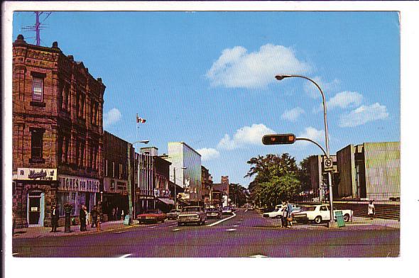 Grafton Street, Charlottetown, Prince Edward Island, Used with Message  1965?