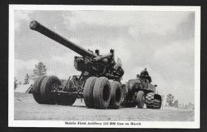 Mobile Field Artillery 155 MM Gun on March Unused c1940s