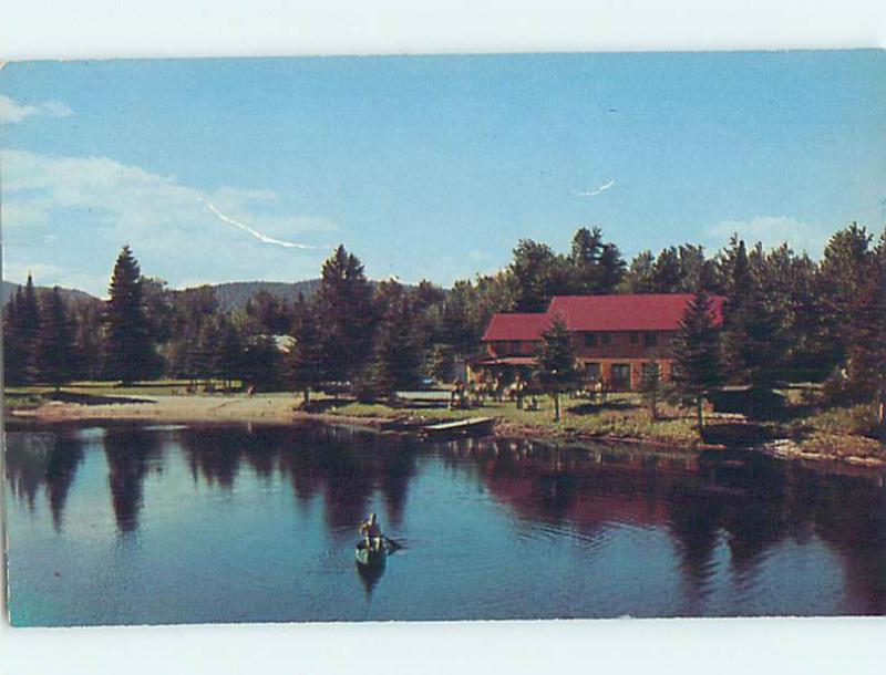 Pre-1980 LODGE SCENE Adirondacks - Indian Lake New York NY J7548