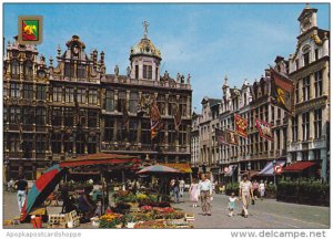 Belgium Brussels Market Place and guild halls