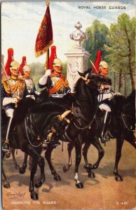 Royal Horse Guards London Vintage Postcard C319