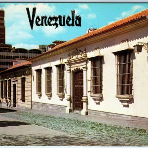 c1970s Caracas, Venezuela Greetings House Liberator Bolivarian Museum 4x6 PC M6