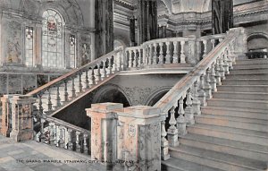 Grand Marble Stairway, City Hall Belfast Ireland Unused 