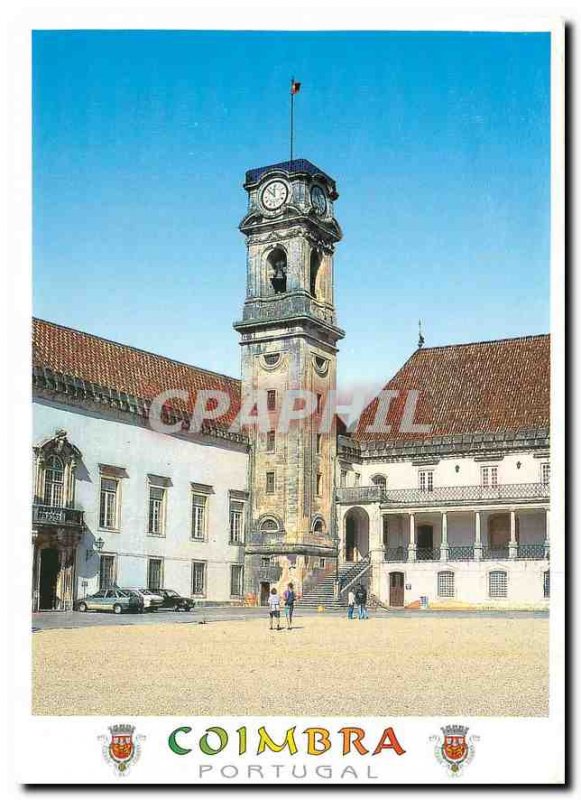 Postcard Modern Universidade Coimbra Portugal