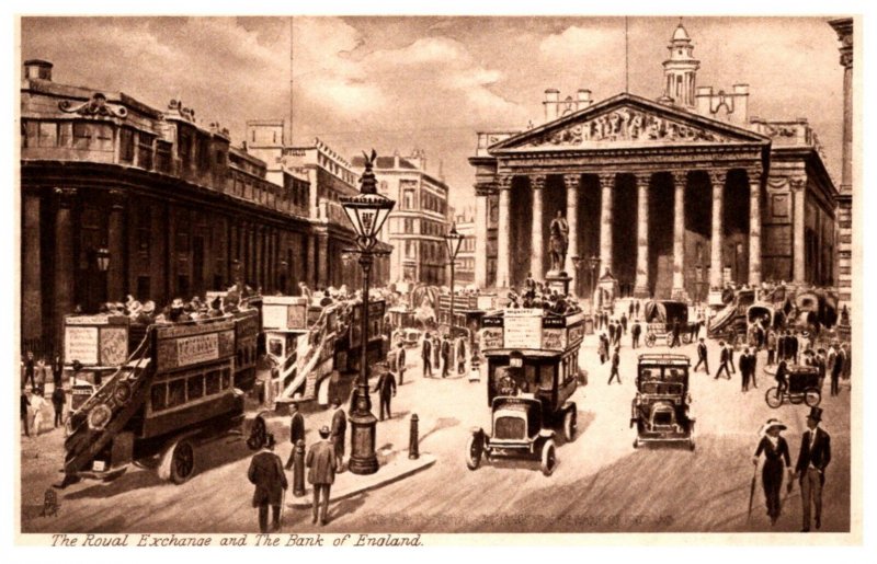 England  London Bank of England and Royal Exchange  Tuck's 501