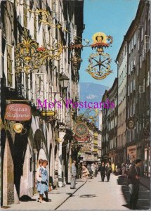 Austria Postcard - Salzburg Old Town, Getreidegasse   RR20928