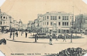 Rio De Janeiro Brazil~Rua Uruguayana, Largo da Carioca~Ribeiro Photo POSTCARD