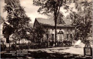 Vtg Stockbridge Massachusetts MA Mission House Museum Postcard