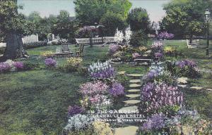 West Virginia Lewisburg The Gardens General Lewis Hotel Handcolored Albertype