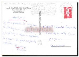 Postcard Modern Brittany Colored Saint Lunaire Ille et Vilaine The tip of Dec...