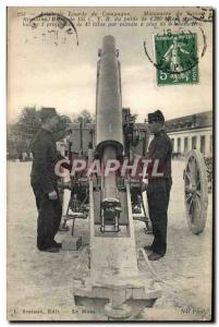 Old Postcard Maneuver Army Artillery guns