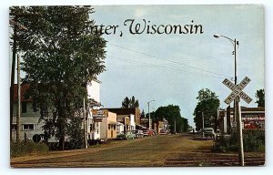 WINTER, WI Wisconsin ~ STREET SCENE United Farm Agency c1960s  Postcard