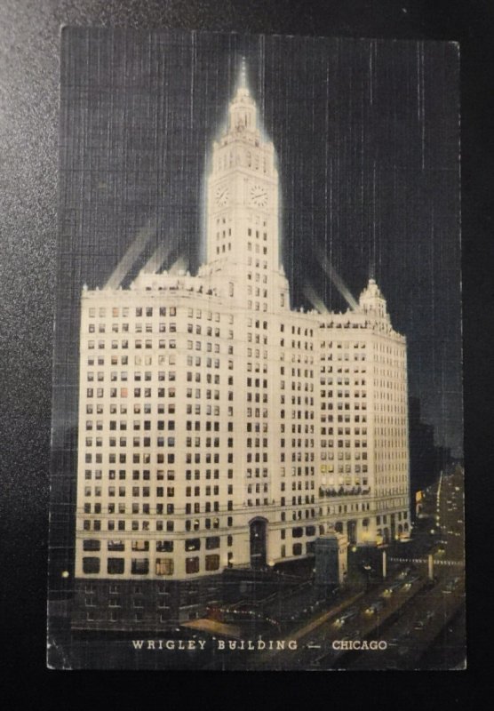 Mint USA Advertising Postcard Wrigley Building Chicago Doublemint Gum Company