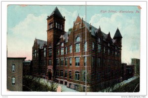 HARRISBURG, Pennsylvania, PU-1909; High School