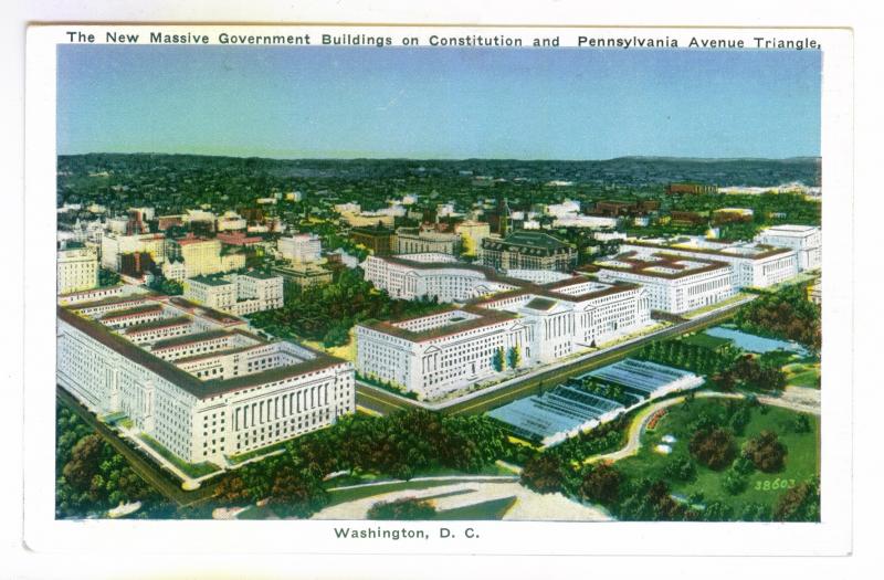 The New Massive Government Buildings on Constitution & Pennsylvania Ave Triangle