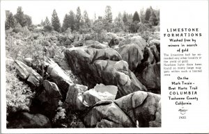 Frashers RPPC Limestone Formations Bret Hart Trail Columbia California~132887