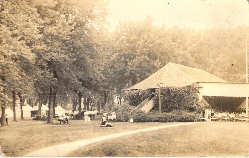 RPPC, c.'12, Chautaqua Grounds, Camp Point,IL, from Quincy IL, #23,Old Post Card