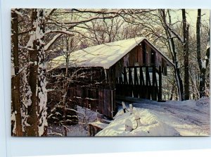 Postcard - Bridge over Gorge, Bayliss - Cornish, New Hampshire