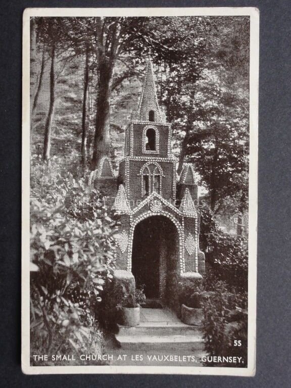 Channel Islands: GUERNSEY The Small Church at Les Vauxbelets c1951 Old Postcard