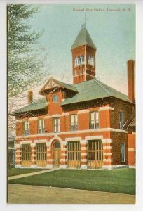 Concord NH Central Fire Station Postcard