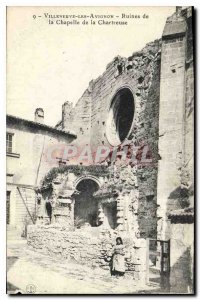 Old Postcard Villeneuve Avignon Ruins of the Chapel of the Certosa