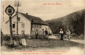 CPA Au Col du BONHOMME Entre St-DIÉ et COLMAR Au Poteau Frontiere. (455911)