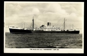 ca0471 - New Zealand Shipping Cargo Ship - Haparangi - postcard