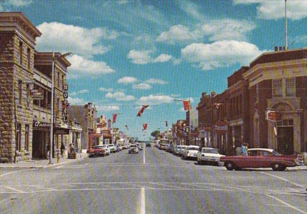 Canada Alberta Fort Macleod Main Street Looking East