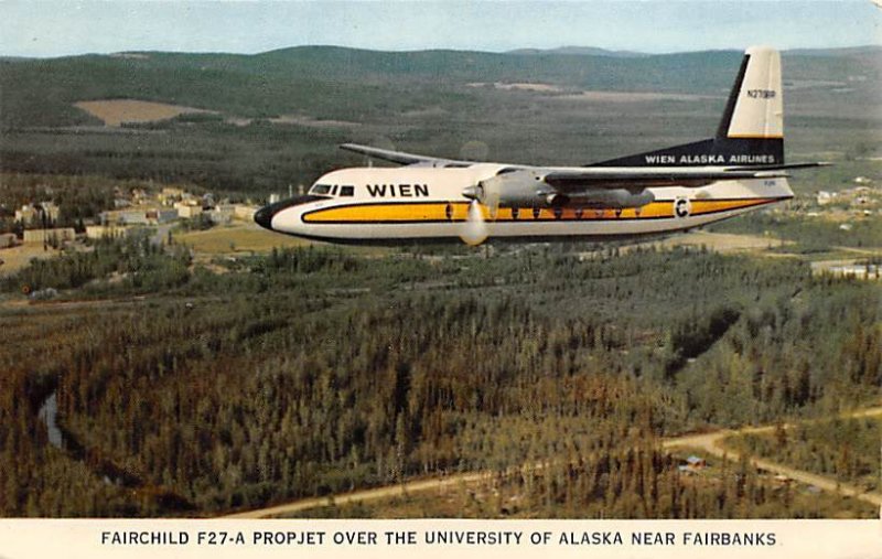 Fairchild F 27 â€“ a proper jet over the University of Alaska near Fairb...