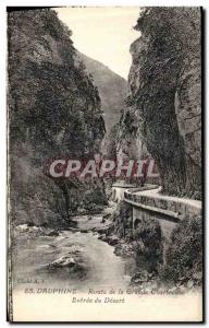 Old Postcard Dauphine Route Grande Chartreuse Entree Desert