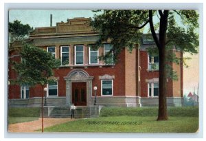 c1910s Public Library, Lorain, OH. Postcard F117E