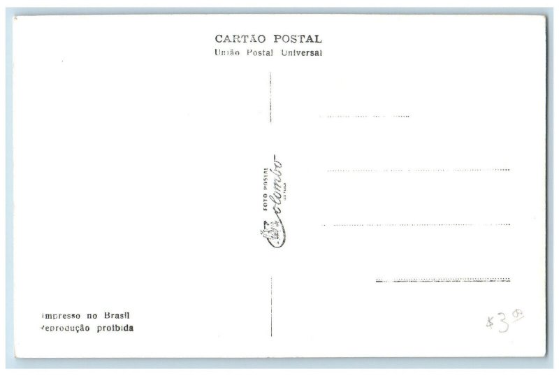 Sao Paulo Brazil Postcard Hotel Jaragua c1930's Foto Postal Colombo RPPC Photo