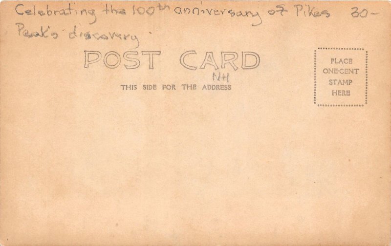 J38/ Colorado Springs RPPC Postcard c1910 Vice President Fairbanks Speech 283