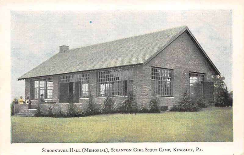 Schoonover Hall, Scranton Girl Scout Camp Kingsley, Pennsylvania, USA Unused 