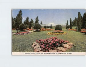 Postcard Spokane's Duncan Garden, Spokane, Washington