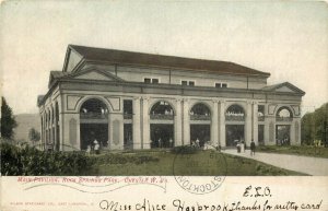 UDB Postcard; Main Dance Pavilion, Rock Springs Park, Chester WV Posted