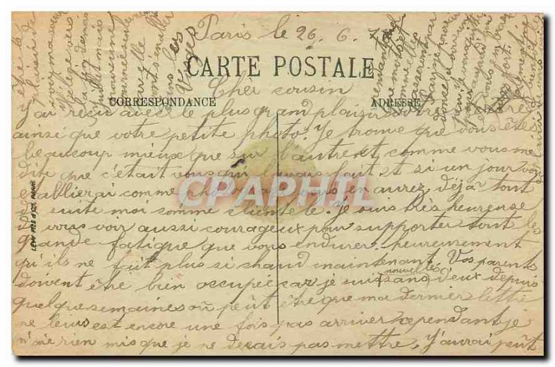 Old Postcard Paris Fountain Carpeaux