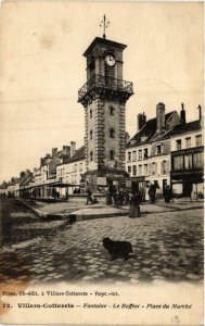 CPA VILLERS-COTTERETS Fontaine. Le Beffroi. Place du Marché (665987)