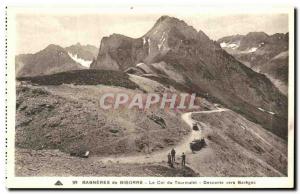 Old Postcard Bagneres de Bigorre Col du Tourmalet Descent to Bareges