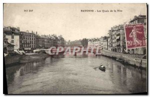 Old Postcard Bayonne Quays of Nive