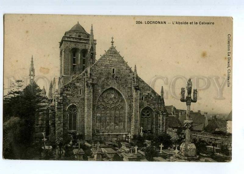 235613 FRANCE LOCRONAN L'Abside Calvaire cemetery Vintage