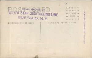 Buffalo NY Silver Star Sightseeing Bus c1910 Real Photo Postcard