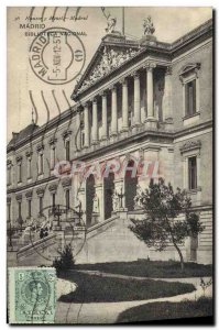 Old Postcard Madrid Biblioteca Nacional Library