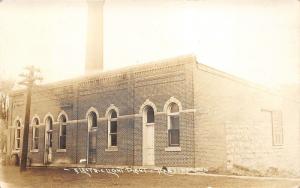 Kasson Minnesota~Electric Light Plant~Smoke Stack Behind~c1910 Real Photo PC