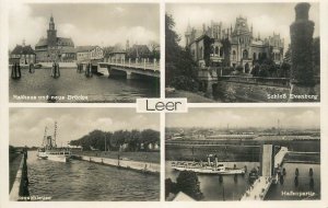 Sailing & navigation themed postcard Leer paddle steamer bridge Evenburg castle